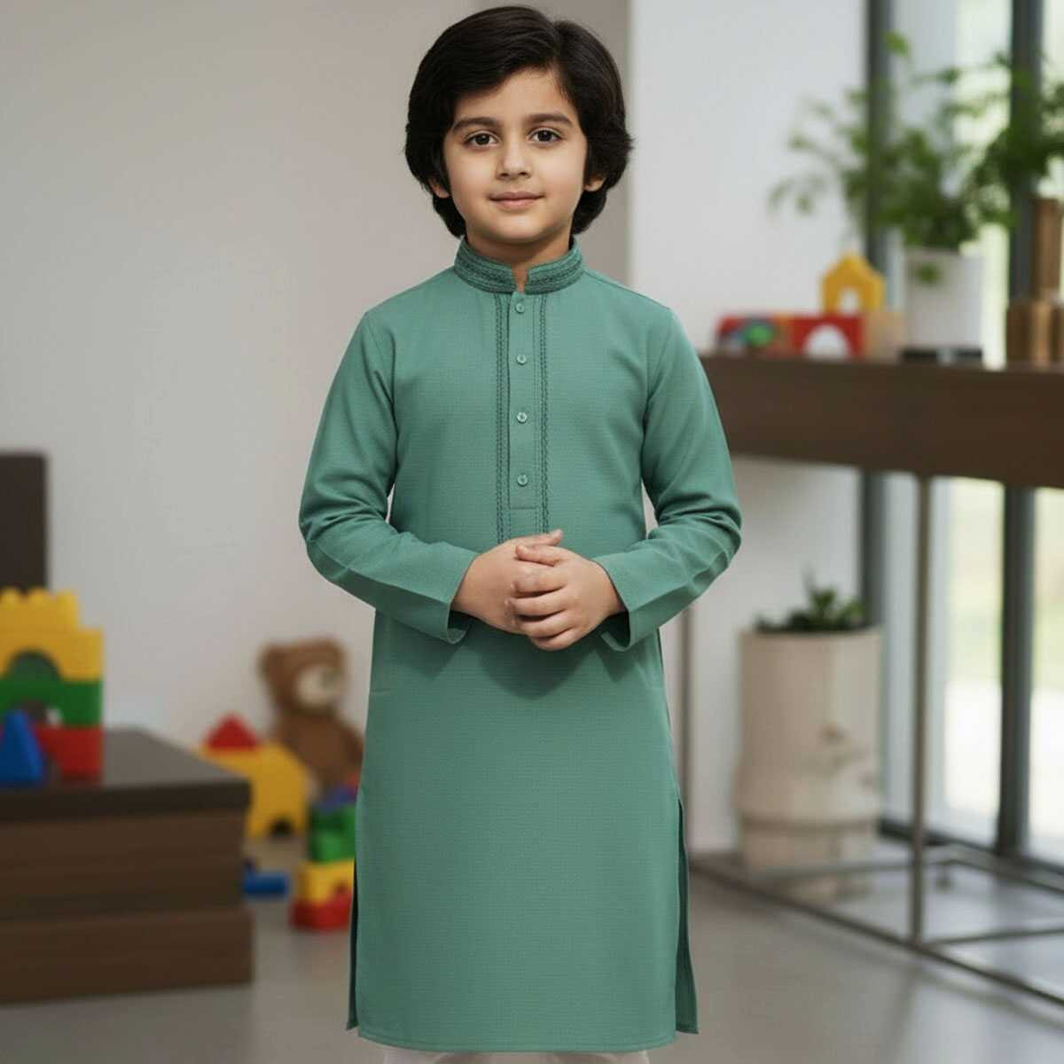 Zafran Fabric Panjabi for Boy