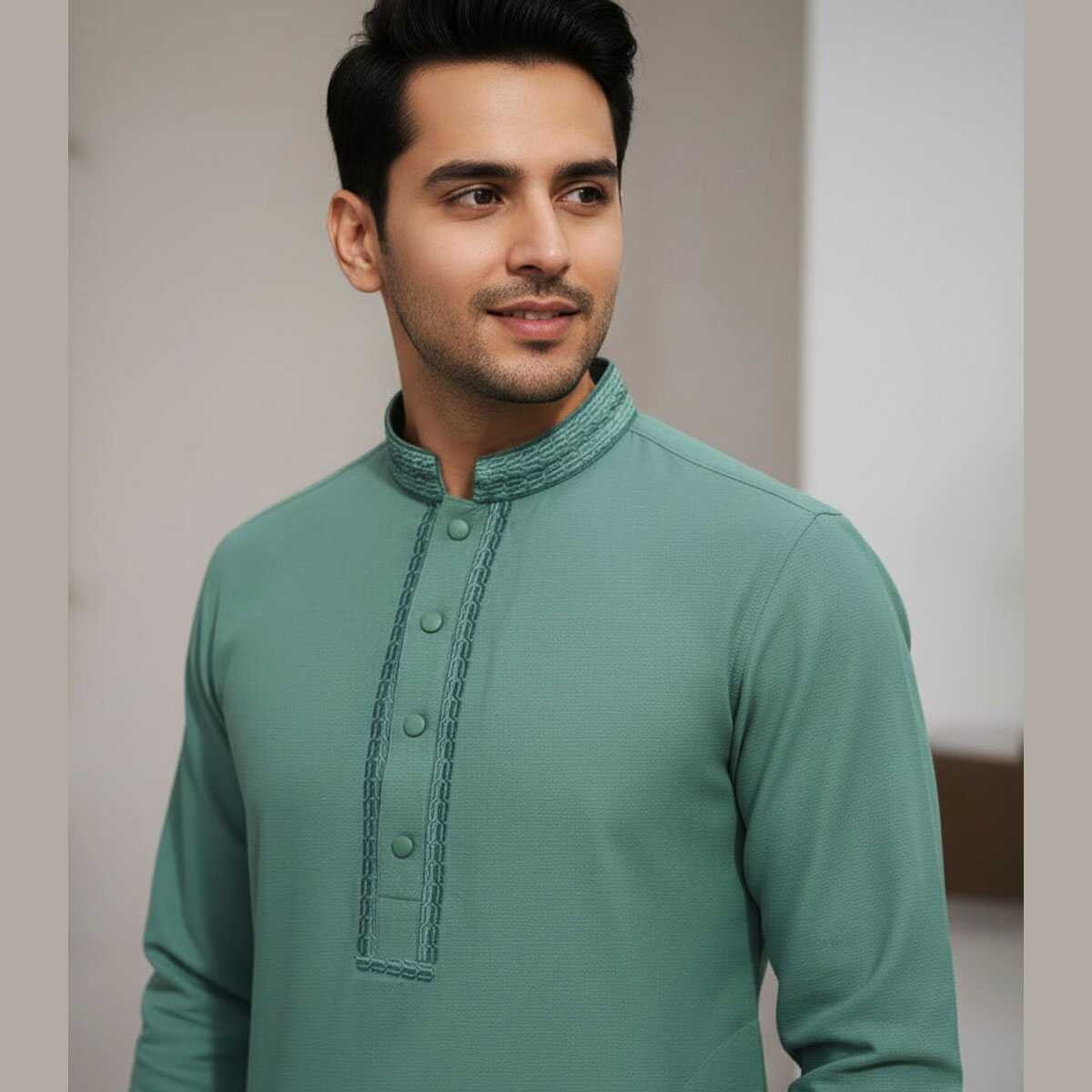 Zafran fabric Panjabi for men